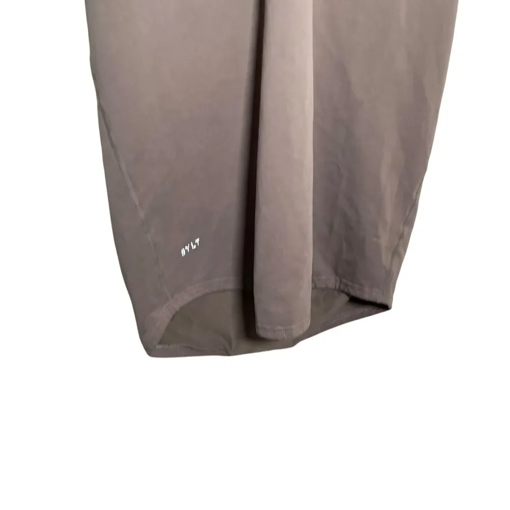 Bylt Polo Shirt Men's Large Lux Brown Drop Cut Short Sleeve Athletic Collared - Picture 3 of 11